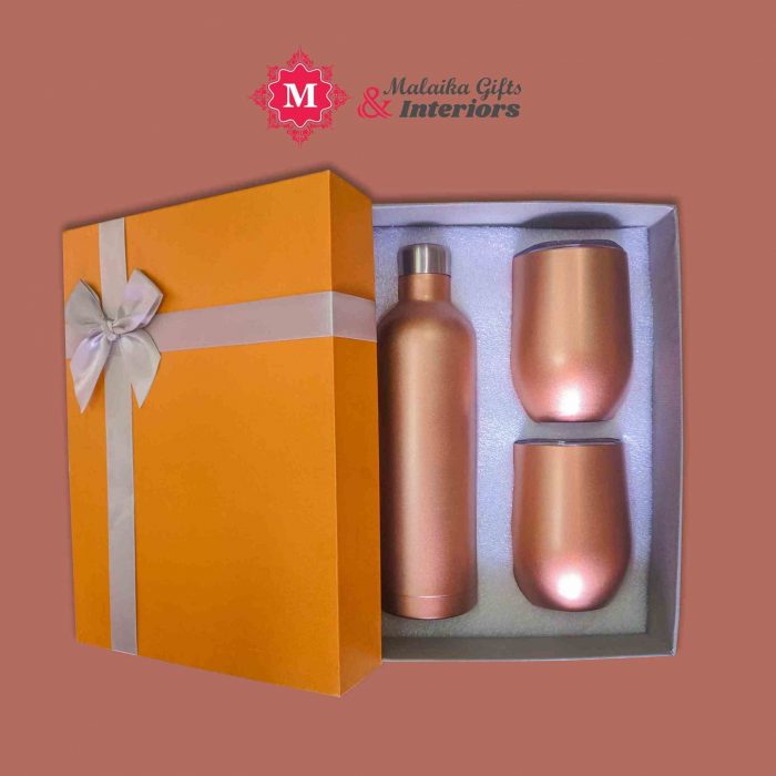 Vacuum Flask & Cups Gift Set