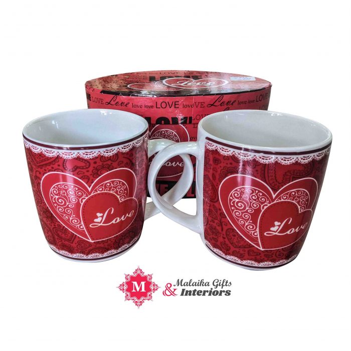 Ceramic Valentine's Day Couple Mugs