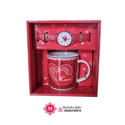 Ceramic Valentine's day Gift coffee Mug With Watch
