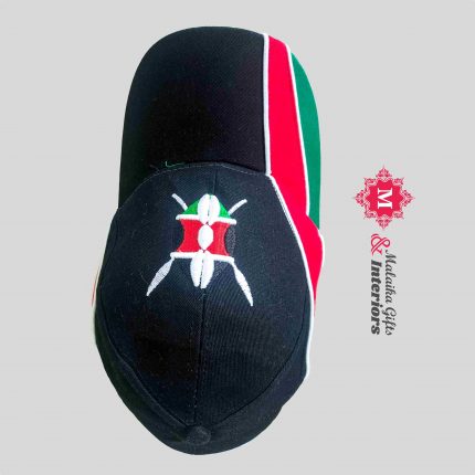 Cap with Kenyan flag colors