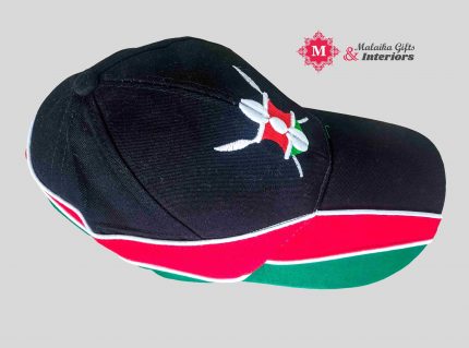 Cap with Kenyan flag colors