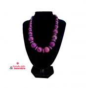 Beaded Violet Necklace