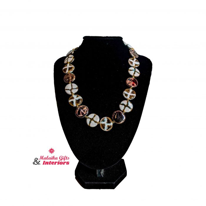 Gold Zebra Women's Necklace 18"