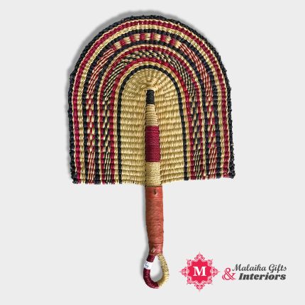 African hand woven sisal fan
