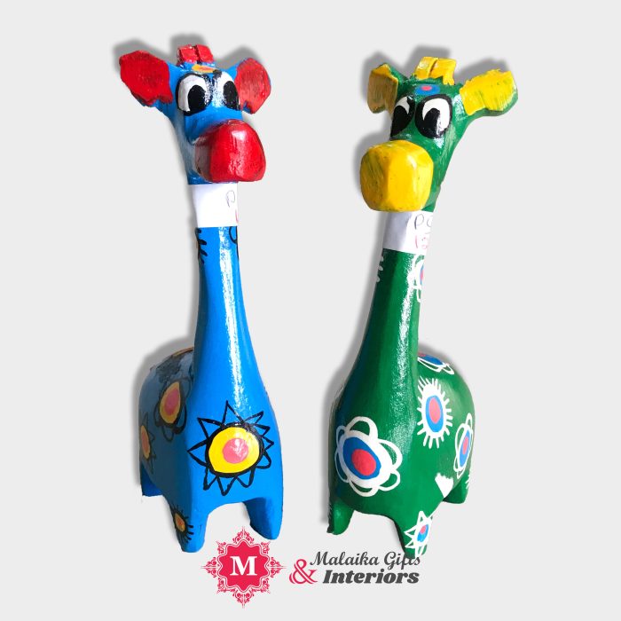 Handmade and painted Wooden Giraffe Decor/toys
