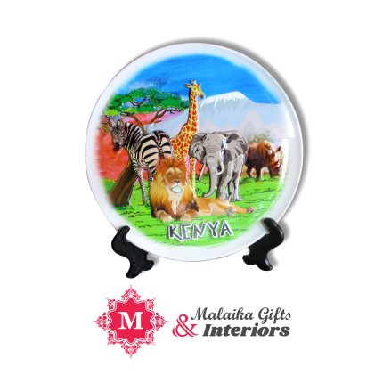 Captivating African Wildlife Decorative Resin Plate - Perfect Gift for Any Occasion