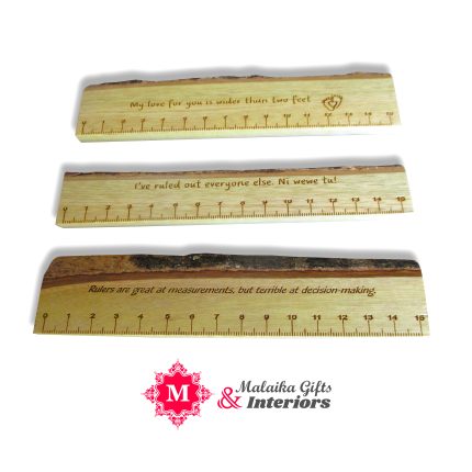 Handcrafted Wooden Rulers