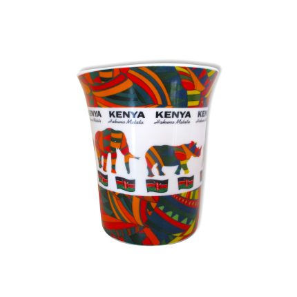 Custom Glass Cup – Celebrate Kenyan Wildlife and Culture