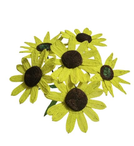 Beaded sunflowers - malaika gifts interiors